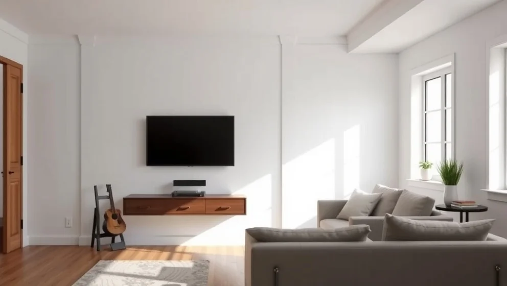 Hur högt ska en TV sitta på väggen